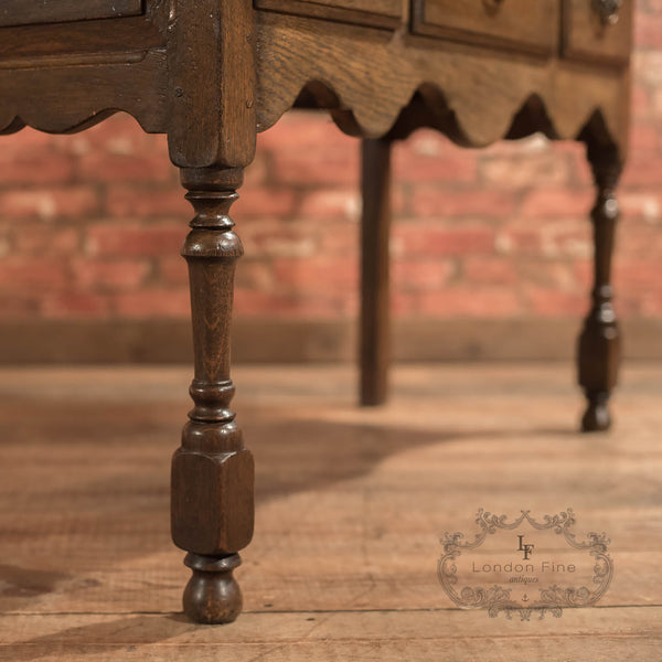 Antique Dresser Base, Edwardian Lowboy c1910 - London Fine Antiques