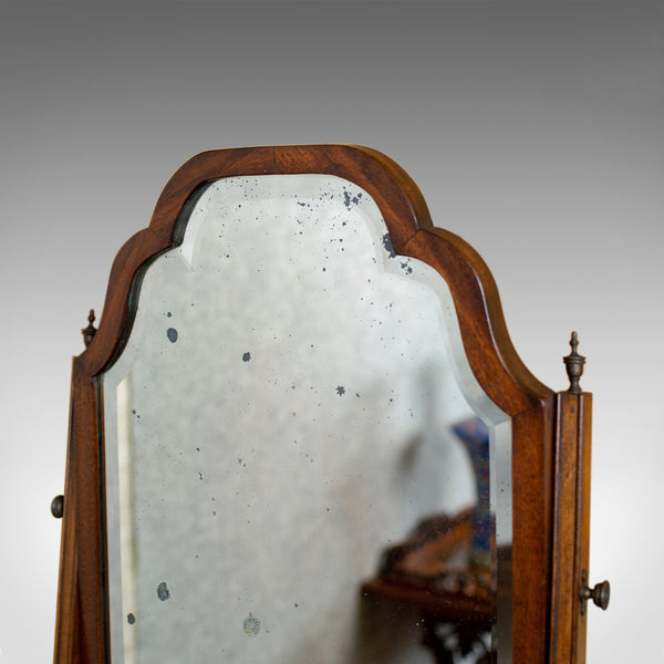 Antique Bureau Mirror, English, Georgian Revival, Mahogany, Toilet Circa 1910 - London Fine Antiques