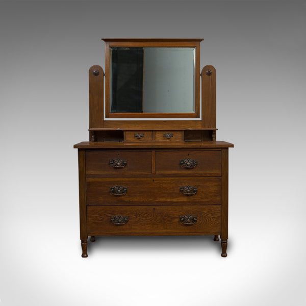 Antique Dressing Table, Ray and Miles, Edwardian, Oak, Vanity Chest, Circa 1910 - London Fine Antiques
