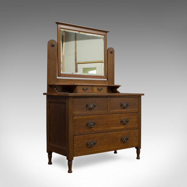 Antique Dressing Table, Ray and Miles, Edwardian, Oak, Vanity Chest, Circa 1910 - London Fine Antiques