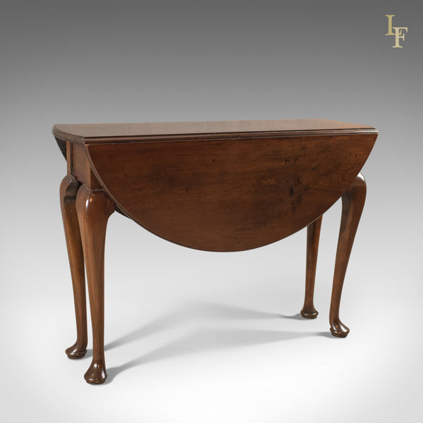 Antique Drop Flap Dining Table, Mahogany, English, Early Georgian c.1740 - London Fine Antiques