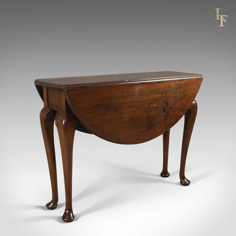 Antique Drop Flap Dining Table, Mahogany, English, Early Georgian c.1740 - London Fine Antiques