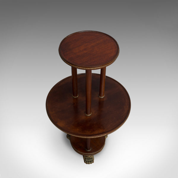 Antique Dumb Waiter, English, Victorian, Mahogany, Tiered, Empire, Circa 1880 - London Fine Antiques