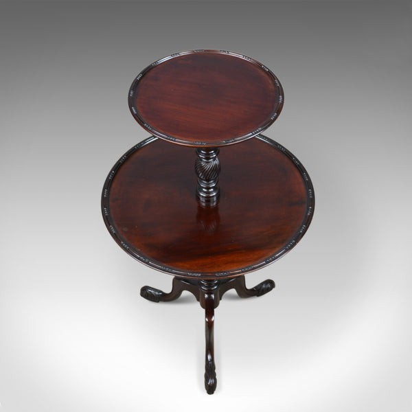 Antique Dumb Waiter, English, Victorian, Mahogany, Two Tier Table, C19th c.1890 - London Fine Antiques