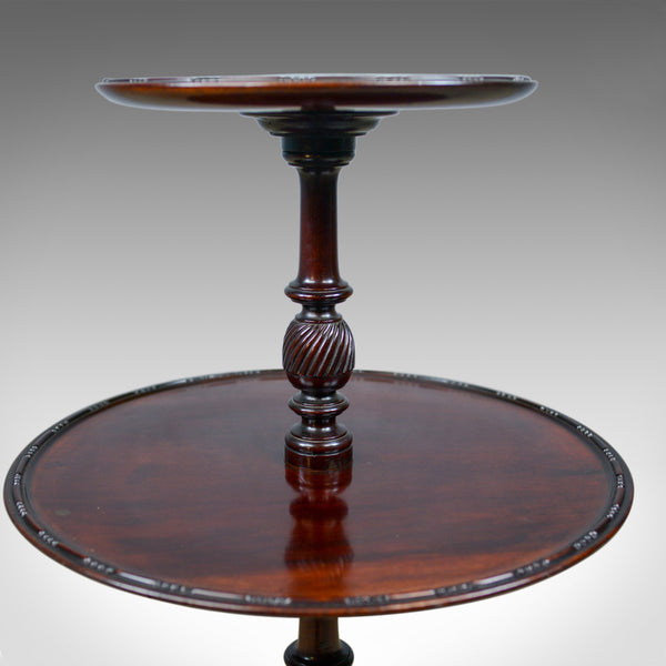 Antique Dumb Waiter, English, Victorian, Mahogany, Two Tier Table, C19th c.1890 - London Fine Antiques