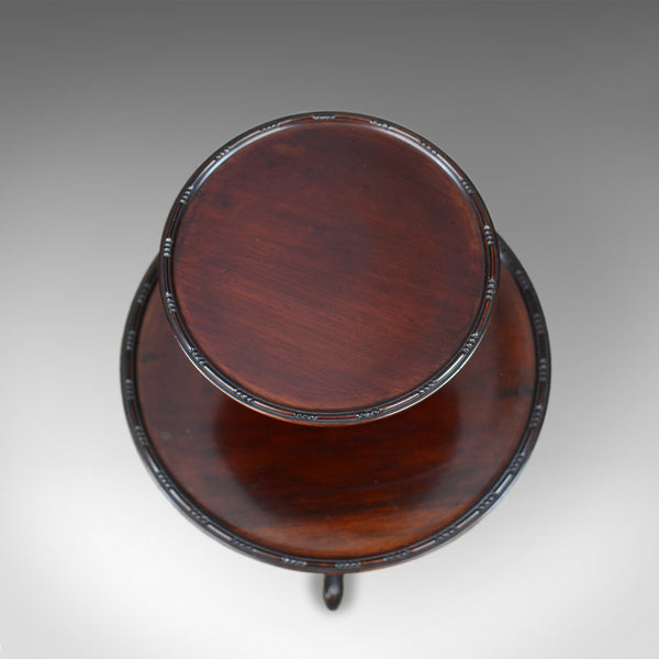 Antique Dumb Waiter, English, Victorian, Mahogany, Two Tier Table, C19th c.1890 - London Fine Antiques