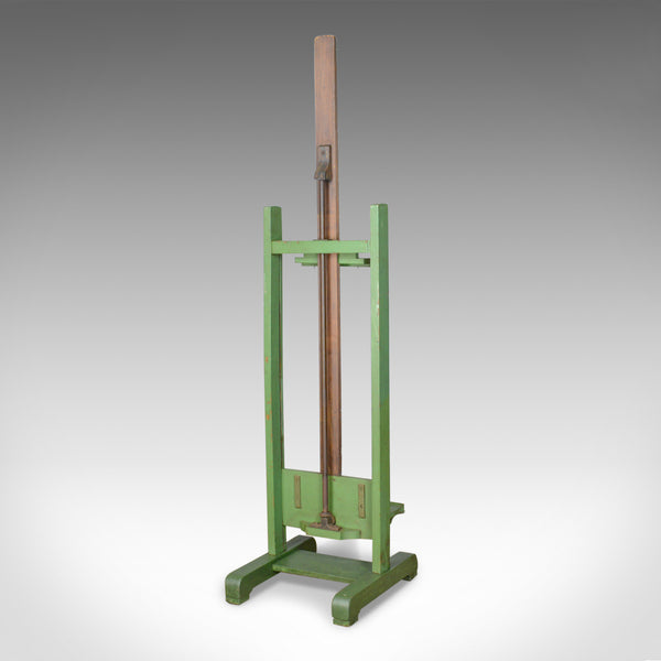 Antique Easel, Adjustable, Wooden, Green, Roberson & Co, London, Artist c.1880 - London Fine Antiques