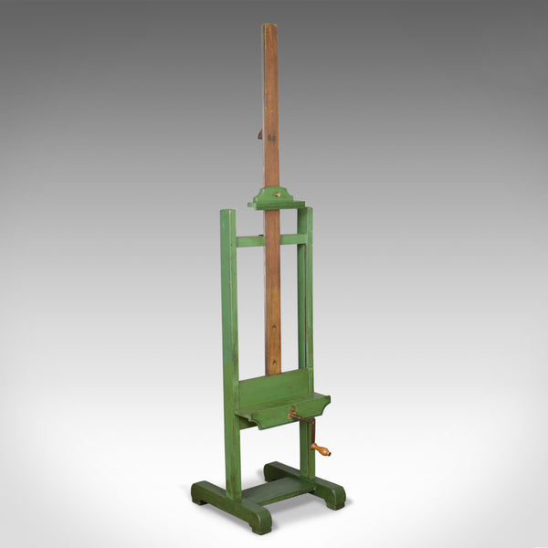 Antique Easel, Adjustable, Wooden, Green, Roberson & Co, London, Artist c.1880 - London Fine Antiques