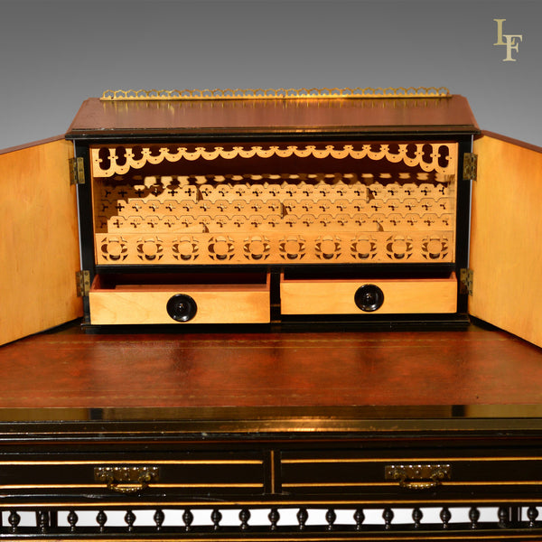 Aesthetic Movement Antique Bonheur du Jour, c.1880 - London Fine Antiques