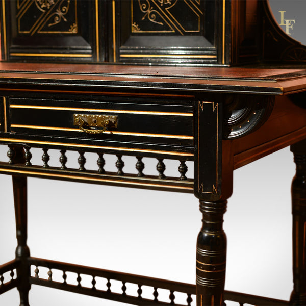 Aesthetic Movement Antique Bonheur du Jour, c.1880 - London Fine Antiques