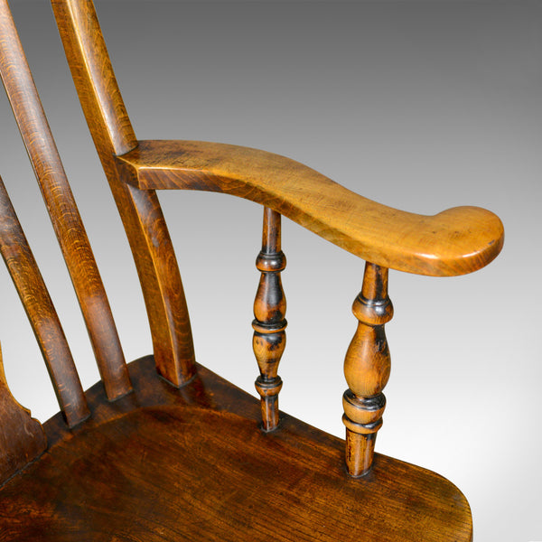 Antique Elbow Chair, Edwardian, Country Kitchen, Windsor Armchair, Circa 1910 - London Fine Antiques