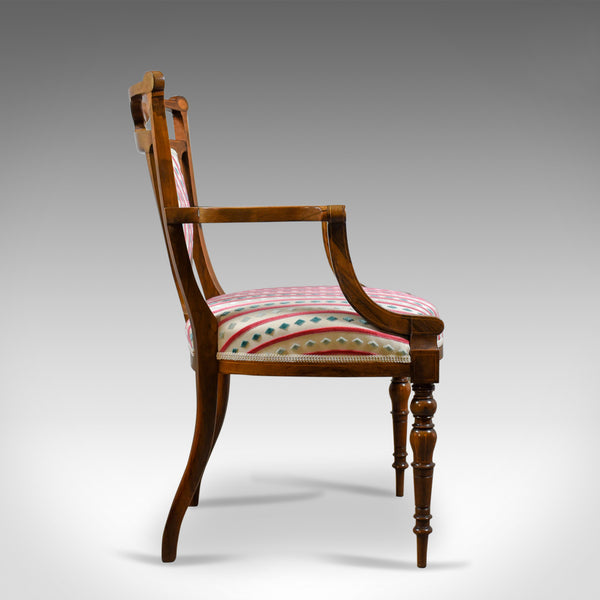 Antique  Elbow Chair, Rosewood, English Open Armchair, Maple & Co. Circa 1910 - London Fine Antiques