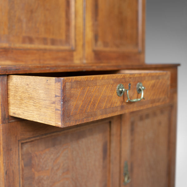 Antique Estate Cabinet, English, Victorian, Oak, Press Cupboard, Circa 1890 - London Fine Antiques