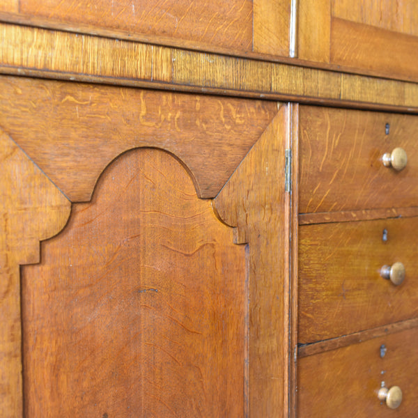 Large Antique Estate Manager's Cupboard, Oak, English, Victorian, Cabinet c.1880 - London Fine Antiques