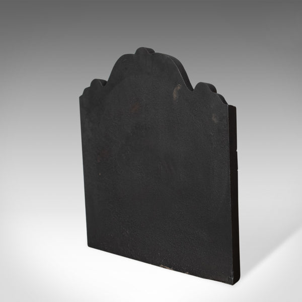 Antique Fire Back, English, Victorian, Cast Iron, Plate, 19th Century Circa 1900 - London Fine Antiques