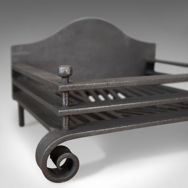 Antique Fire Basket, English, Edwardian, Grate, Iron, Circa 1910 - London Fine Antiques