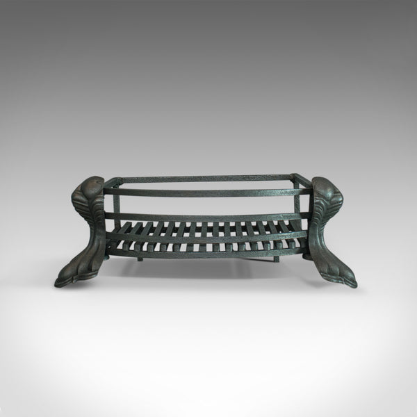 Antique Fire Basket, English, Iron, Fireplace Grate, Circa 1900 - London Fine Antiques