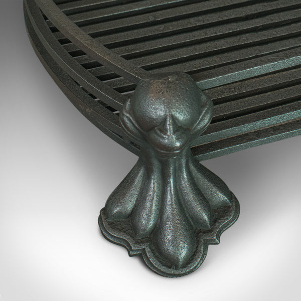 Antique Fire Basket, English, Iron, Fireplace Grate, Circa 1900 - London Fine Antiques