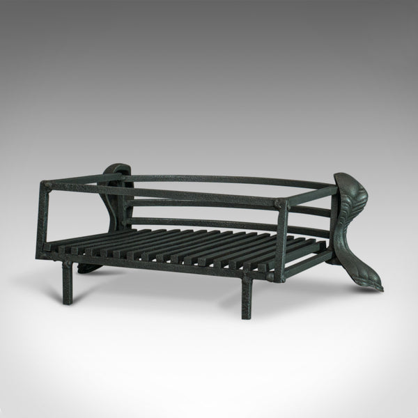 Antique Fire Basket, English, Iron, Fireplace Grate, Circa 1900 - London Fine Antiques