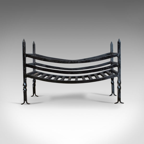 Antique Fire Basket, English, Victorian, Fireplace Grate, Early 20th Century - London Fine Antiques