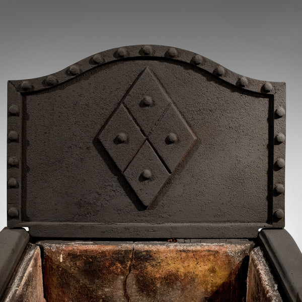 Antique Fire Basket, English, Victorian, Free Standing, Cast Iron Grate, c.1900 - London Fine Antiques