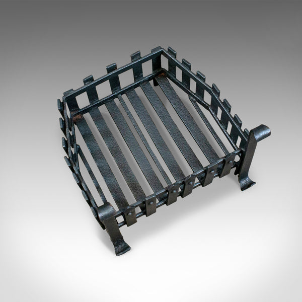 Antique Fire Basket, Free Standing, Victorian, Fireplace, Grate, Circa 1900 - London Fine Antiques