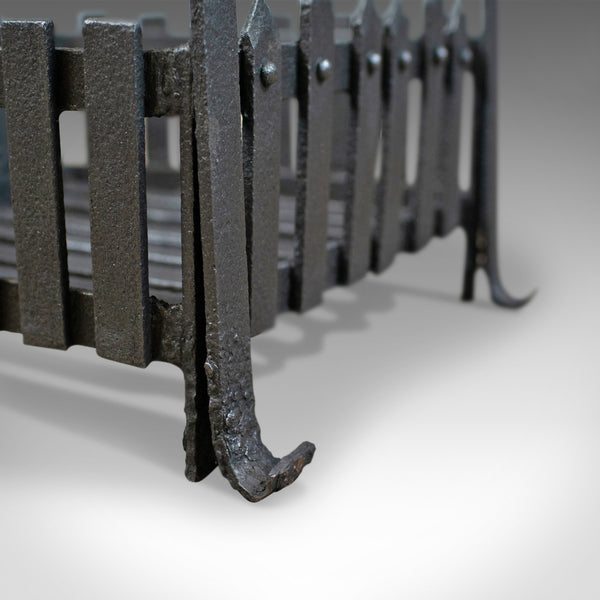 Antique Fire Basket, Free Standing, Victorian, Fireplace, Grate, Circa 1900 - London Fine Antiques
