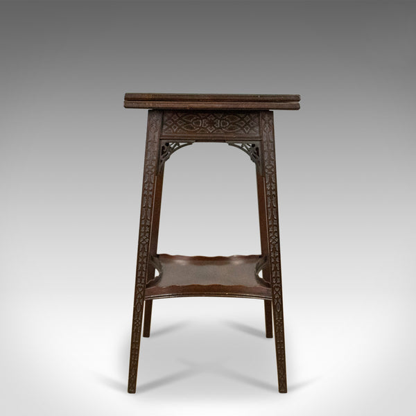 Antique Fold-Over Games Table, English, Edwards & Roberts, London Circa 1880 - London Fine Antiques