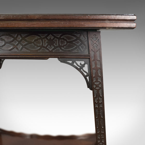 Antique Fold-Over Games Table, English, Edwards & Roberts, London Circa 1880 - London Fine Antiques