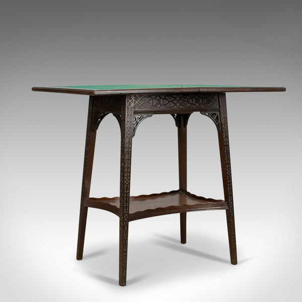 Antique Fold-Over Games Table, English, Edwards & Roberts, London Circa 1880 - London Fine Antiques