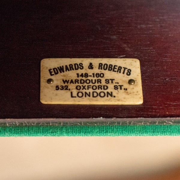 Antique Fold-Over Games Table, English, Edwards & Roberts, London Circa 1880 - London Fine Antiques