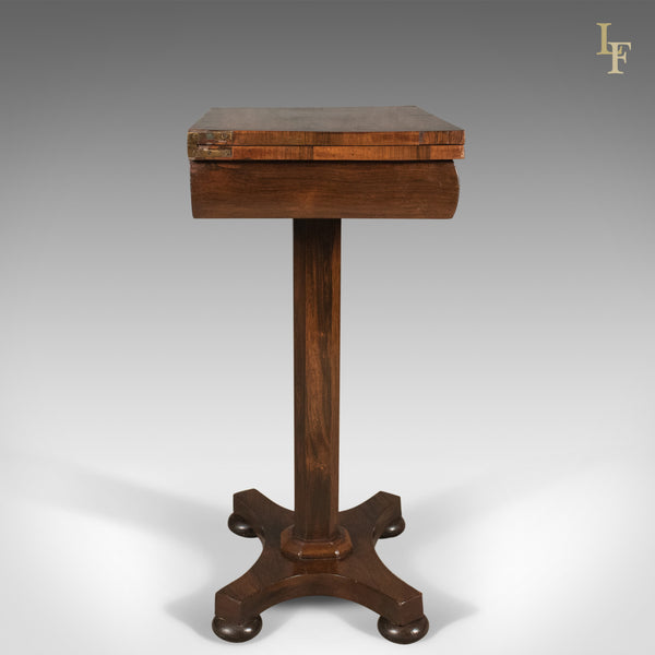 Antique Fold Over Games Table, English Regency, Chess Board, c.1820 - London Fine Antiques