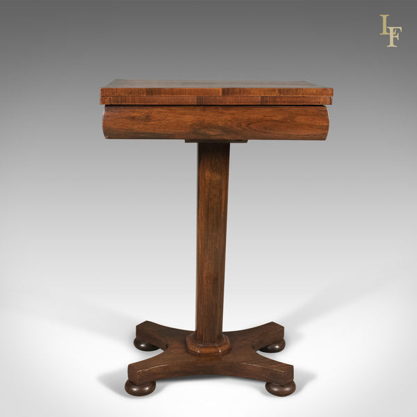 Antique Fold Over Games Table, English Regency, Chess Board, c.1820 - London Fine Antiques