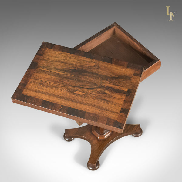 Antique Fold Over Games Table, English Regency, Chess Board, c.1820 - London Fine Antiques