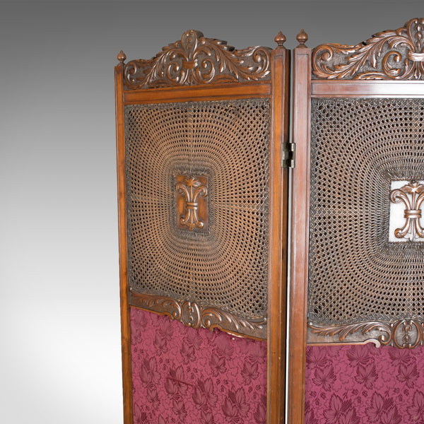 Antique Folding Screen, Edwardian Room Divider, Photographer's Prop Circa 1910 - London Fine Antiques