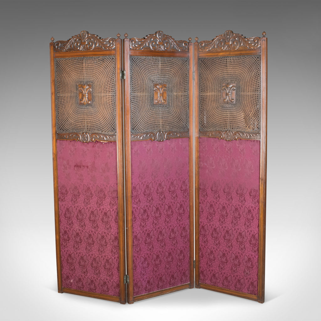 Antique Folding Screen, Edwardian Room Divider, Photographer's Prop Circa 1910 - London Fine Antiques
