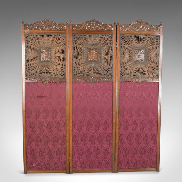 Antique Folding Screen, Edwardian Room Divider, Photographer's Prop Circa 1910 - London Fine Antiques