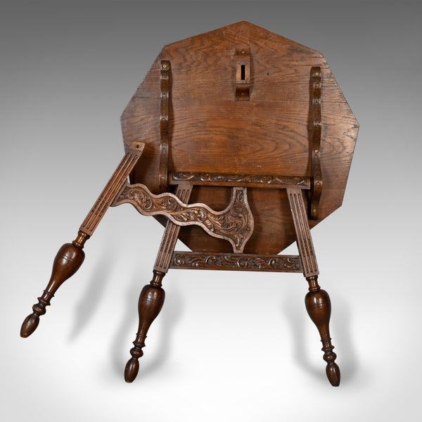 Antique Folding Table, Dutch, Friesland, Oak, Ships, Tavern, Campaign Circa 1880 - London Fine Antiques