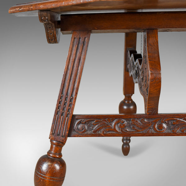 Antique Folding Table, Dutch, Friesland, Oak, Ships, Tavern, Campaign Circa 1880 - London Fine Antiques
