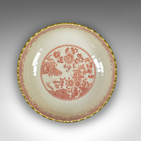 Antique Footed Bowl, Red and White, Copeland Spode, Grasshopper, c.1900 - London Fine Antiques