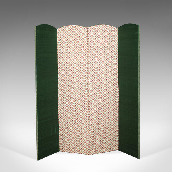 Antique Four Fold Screen, Edwardian, Panel, Room Divider, Photgrapher's Prop - London Fine Antiques