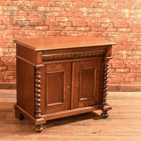 Antique French Oak Two Door Cabinet, c.1910 - London Fine Antiques