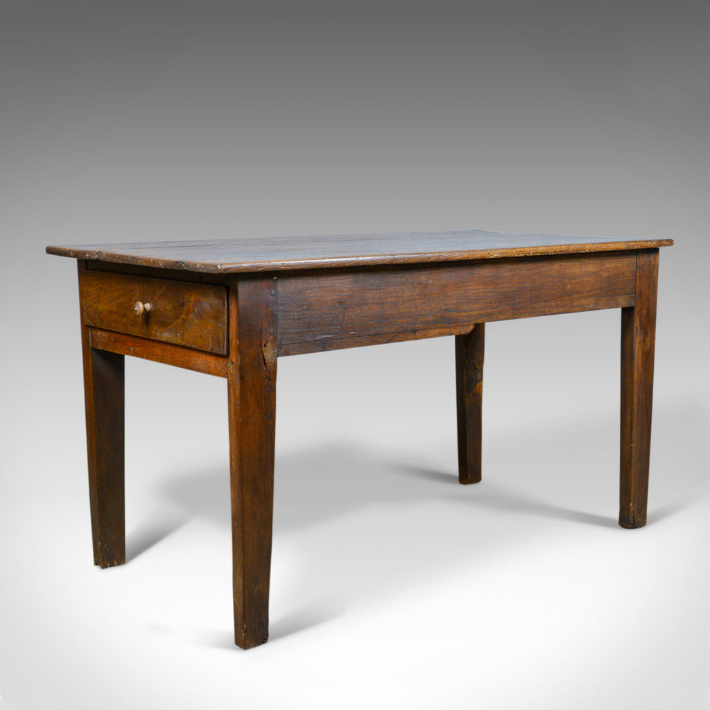 Antique French Farmhouse Table, Oak, Kitchen, Dining, 19th Century, Circa 1850 - London Fine Antiques