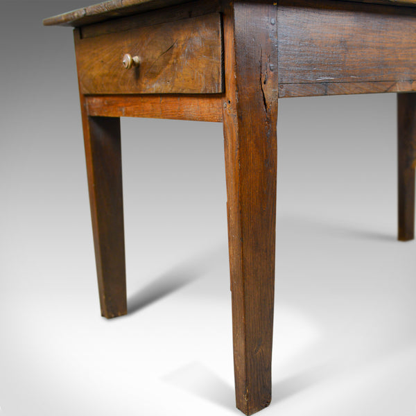 Antique French Farmhouse Table, Oak, Kitchen, Dining, 19th Century, Circa 1850 - London Fine Antiques