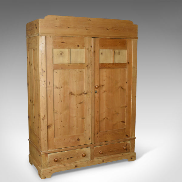 Antique French Wardrobe, Pine Compactum Cupboard, Circa 1900 - London Fine Antiques