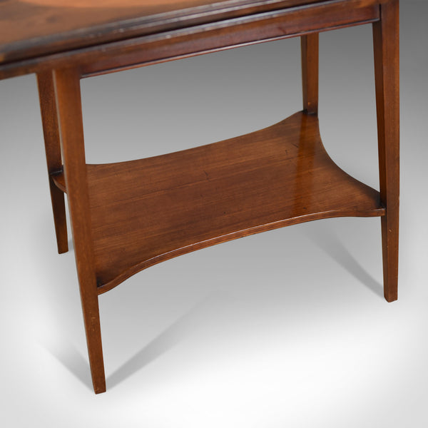 Antique Games Table, English, Fold-Over, Side, Mahogany, Satinwood Circa 1900 - London Fine Antiques
