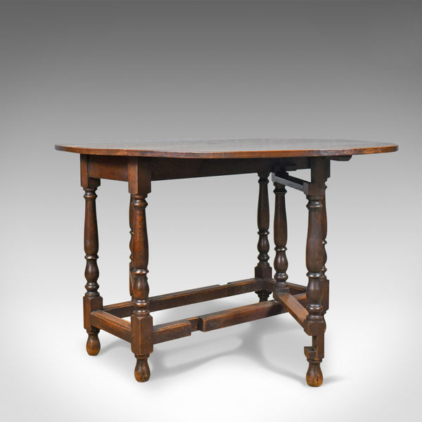 Antique Gate Leg Table, Edwardian, English, Oak, Country Kitchen, Circa 1910 - London Fine Antiques
