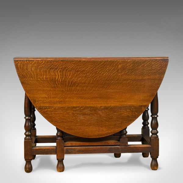 Antique Gate Leg Table, Edwardian, English, Oak, Country Kitchen, Circa 1910 - London Fine Antiques