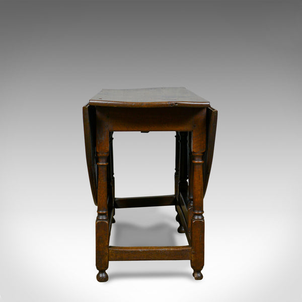 Antique Gate Leg Table, English, Georgian, Oak, Country Kitchen Dining, c.1800 - London Fine Antiques