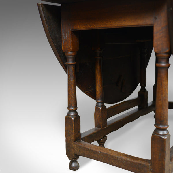 Antique Gate Leg Table, English, Georgian, Oak, Country Kitchen Dining, c.1800 - London Fine Antiques